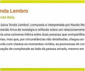 Ainda Lembro Ainda Lembro