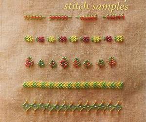 Bead Embroidery Stitch SamplesMotifs
