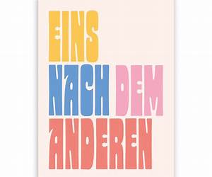 Eins nach dem andern: Gedichte in Prosa