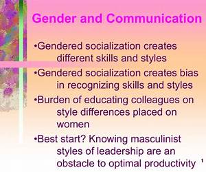 Gender in Communication: A Critical Introduction