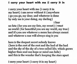 I Carry Your Heart with Me