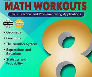 Mark Twain Common Core Math Workouts Resource Book, Grade 8, Ages 1314, 64 Pages
