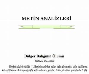 Marksist Metin Analizleri