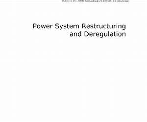 Operation of Restructured Power Systems (Power Electronics and Power Systems)
