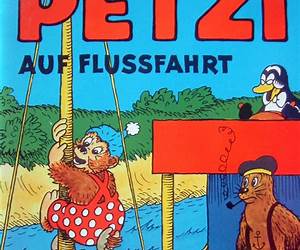 Petzi auf Flussfahrt