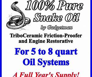 Snake Oil 8 Snake Oil 8