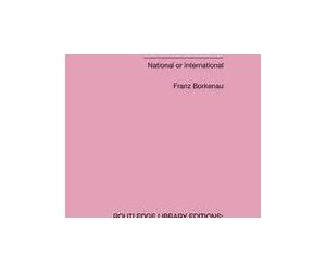 Socialism National or International Routledge Library Editions: Political Science Volume 48 Socialism National or International Routledge Library Editions: Political Science Volume 48