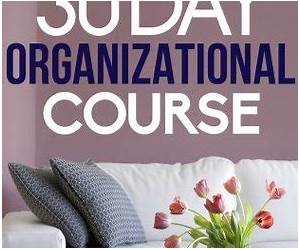 The 30 Day Organizational Course: How To Organize, Declutter, and Keep Your Home Spotless In Only 30 Days