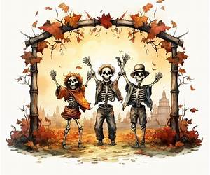 The Skeletons in City Park (Furry and Flo)