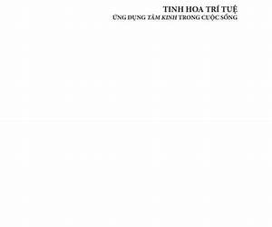 Tinh hoa trí tuệ ứng dụng tâm kinh trong cuộc sống