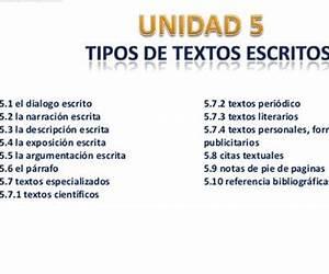 Tipos de escrito I: Narración y descripción