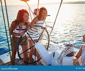 Two Girls in a boat Two Girls in a boat